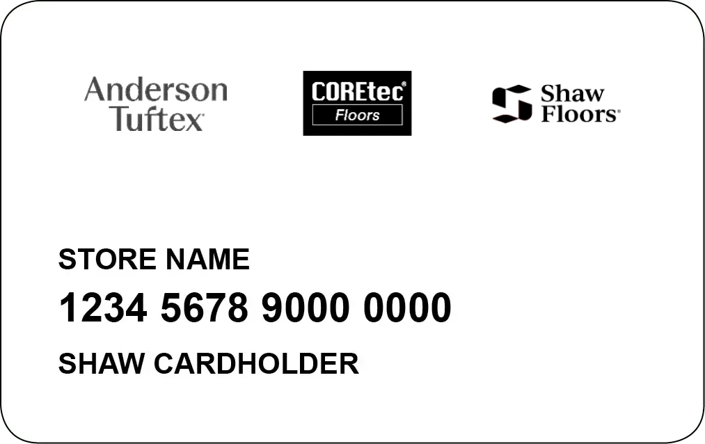 Financing card placeholder
